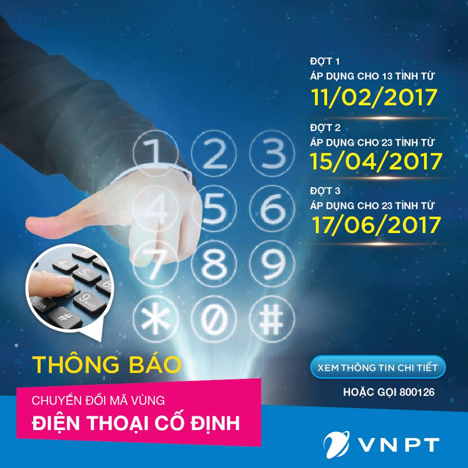 VNPT Hưng Yên đổi mã vùng điện thoại cố định