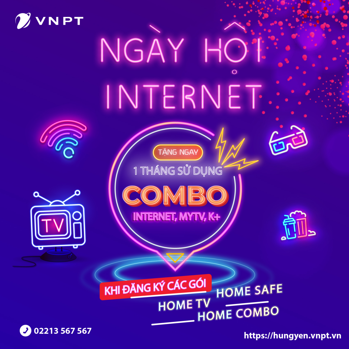 Khuyến mại chào hè, VNPT tặng ngay 01 tháng combo Internet – Truyền hình – K+